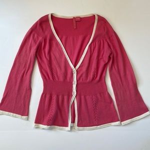 Super Cute Charlotte Tarantola Pink Sweater Large